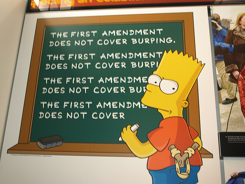 The First Amendment Does Not Protect Burping
